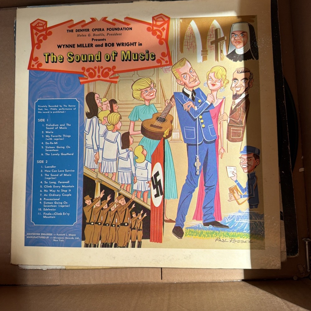 The Sound of Music Preformed by the Denver Opera Foundation Vinyl Record